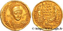 Roman coins CONSTANTIUS II Type : Solidus  Date : 353-354  Mint name / Town : Nicomédie  Metal : gold  Millesimal fineness : 1000  ‰ Diameter : 21  mm Orientation dies : 12  h. Weight : 4,23  g. Rarit