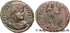 Roman coins JOVIAN Type : Double maiorina, (GB, Æ 1)  Date : 363-364  Mint name / Town : Thessalonique  Metal : copper  Diameter : 29  mm Orientation dies : 4  h. Weight : 7,91  g. Rarity : R2  Offici