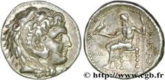 ROYAUME DE MACEDOINE - PHILIPPE III ARRHIDEE(323-316 avant J.-C.)Monnayage au nom de Philippe III et au type d'Alexandre Tétradrachme N° v28_0037    Date : c. 320-317 AC. Nom de l'atelier : Babylonie,