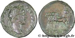 ANTONIN LE PIEUX(25/02/138-7/03/161)Titus Aurelius Fulvus Boionius Arrius AntoninusAuguste(10/07/138-7/03/161) Sesterce, (GB, ئ 32) N° v28_0200    Date : 146 Nom de l'atelier : Rome Métal : bronze Dia