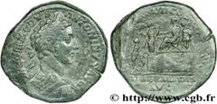 COMMODE(166-31/12/192)Lucius Aurelius CommodusAuguste(17/03/180-31/12/192) Sesterce, (GB, ئ 33) N° v28_0237    Date : 180 Nom de l'atelier : Rome Métal : bronze Diamètre : 32,5mm Axe des coins : 6h. P