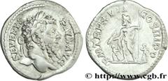 SEPTIME SEVERE(13/04/193-4/02/211)Lucius Septimius Severus Denier N° v28_0240    Date : 209 Nom de l'atelier : Rome Métal : argent Diamètre : 19,5mm Axe des coins : 6h. Poids : 3,17g. Etat de conserva