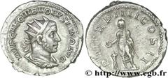 VOLUSIEN(06/251-06/253)Caius Vibius Afinius Gallus Vendumnianus VolusianusAuguste(11/251-05/253) Antoninien N° v28_0305    Date : 253 Nom de l'atelier : Rome Métal : billon Diamètre : 21,5mm Axe des c