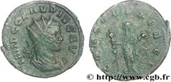 CLAUDE II LE GOTHIQUE(09/268-06-08/270)Marcus Aurelius Claudius Antoninien N° v28_0319    Date : 268-269 Nom de l'atelier : Rome Métal : billon Diamètre : 21mm Axe des coins : 12h. Poids : 3,17g. Degr