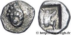 MASSALIA - MARSEILLE(525/520-480-474 avant J.-C.) Hémiobole du type du trésor d'Auriol “à la tête de griffon” N° v28_0496    Date : c. 480-470 AC. Métal : argent Diamètre : 7,5mm Poids : 0,48g. Degré 
