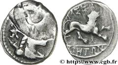 MASSALIA - MARSEILLE(IIIe - Ier siècles avant J.-C.) “Drachme légère” ou tétrobole N° v28_0508    Date : c. 130-121 AC. Métal : argent Diamètre : 16,5mm Axe des coins : 6h. Poids : 2,64g. Degré de rar