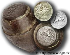 FABIA(82-81 avant J.-C.)Caius Annius Luscus et Lucius Fabius Hispanensis Coin monétaire de revers (trousseau) N° v29_0051    Date : 82-81 AC. Nom de l'atelier : indéterminé Métal : fer Poids : 261,23g