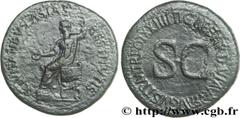TIBERE(19/08/14-16/03/37)Tiberius Claudius NeroAuguste(14-37) Sesterce, (GB, ئ 36) N° v29_0104    Date : 22-23 Nom de l'atelier : Rome Métal : bronze Diamètre : 35,5mm Axe des coins : 6h. Poids : 25,0