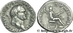 VESPASIEN(1/07/69-24/06/79)Titus Flavius Sabinus Vespasianus Denier N° v29_0127    Date : 74 Nom de l'atelier : Rome Métal : argent Diamètre : 17,5mm Axe des coins : 6h. Poids : 3,25g. Etat de conserv