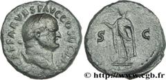 VESPASIEN(1/07/69-24/06/79)Titus Flavius Sabinus Vespasianus As, (MB, ئ 27) N° v29_0136    Date : 74 Nom de l'atelier : Rome Métal : bronze Diamètre : 27mm Axe des coins : 6h. Poids : 10,84g. Degré de