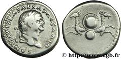 VESPASIEN(+ 24/06/79)Consécration de Titus Denier N° v29_0137    Date : 79 Nom de l'atelier : Rome Métal : argent Diamètre : 17,5mm Axe des coins : 6h. Poids : 3,31g. Degré de rareté : R1 Etat de cons