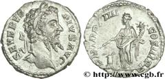 SEPTIME SEVERE(13/04/193-4/02/211)Lucius Septimius Severus Denier N° v29_0250    Date : 206 Nom de l'atelier : Rome Métal : argent Diamètre : 18mm Axe des coins : 6h. Poids : 2,63g. Etat de conservati