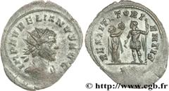 AURELIEN(07/270-09/275)Lucius Domitius Aurelianus Antoninien N° v29_0355    Date : 271 Nom de l'atelier : Pannonie Supérieure, Siscia Métal : billon Diamètre : 25,5mm Axe des coins : 12h. Poids : 3,18