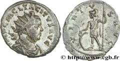 TACITE(11-12/275-06/276)Marcus Claudius Tacitus Aurelianus N° v29_0373    Date : 275 Nom de l'atelier : Gaule Lyonnaise, Lyon Métal : billon Diamètre : 22mm Axe des coins : 1h. Poids : 3,92g. Degré de