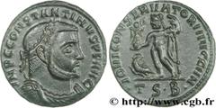 CONSTANTIN Ier LE GRAND(25/07/306-22/05/337)Flavius Valerius ConstantinusAuguste (25/12/307-22/05/337) Follis ou nummus N° v29_0465    Date : 312-313 Nom de l'atelier : Macédoine, Thessalonique Métal 