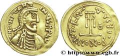 CONSTANS II(09/641-15/07/668) Tremissis N° v29_0541    Date : c. 648 Nom de l'atelier : Syracuse Métal : or Diamètre : 15mm Axe des coins : 5h. Poids : 1,40g. Degré de rareté : R1 Etat de conservation