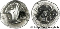MASSALIA - MARSEILLE(474-410 avant J.-C.) Hémi-obole au crabe N° v29_0549    Date : c. 470-450 AC. Métal : argent Diamètre : 9mm Axe des coins : 9h. Poids : 0,46g. Degré de rareté : UNIQUE Etat de con