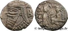 Greek Coins PARTHIAN KINGDOM - VOLOGESE IV Type : Tétradrachme Date : an 497 Mint name / Town : Séleucie du Tigre, Mésopotamie Metal : billon Diameter : 25 mm Orientation dies : 12 h. Weight : 13,51 g