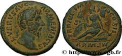 Roman Coins LUCIUS VERUS Type : As Date : janvier - février Mint name / Town : Rome Metal : copper Diameter : 25,5 mm Orientation dies : 5 h. Weight : 10,42 g. Rarity : R1 Obverse legend : .L. VERVS A