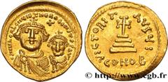 Byzantine Coins HERACLIUS and HERACLIUS CONSTANTINE Type : Solidus Date : 616-625 Mint name / Town : Constantinople Metal : gold Millesimal fineness : 1000 ‰ Diameter : 21,5 mm Orientation dies : 6 h.