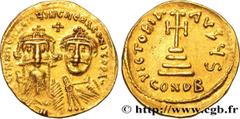 Byzantine Coins HERACLIUS and HERACLIUS CONSTANTINE Type : Solidus Date : 629-632 Mint name / Town : Constantinople Metal : gold Millesimal fineness : 1.000 ‰ Diameter : 21 mm Orientation dies : 6 h. 