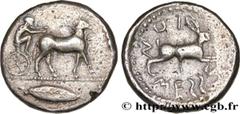 Greek Coins SICILY - MESSANA Type : Tétradrachme Date : c. 480-461 AC. Mint name / Town : Messine, Sicile Metal : silver Diameter : 26,5 mm Orientation dies : 6 h. Weight : 17,40 g. Rarity : R2 Obvers