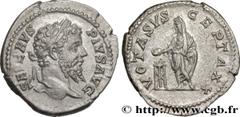 Roman coins SEPTIMIUS SEVERUS Type : Denier Date : 207 Mint name / Town : Rome Metal : silver Diameter : 19 mm Orientation dies : 12 h. Weight : 3,14 g. Rarity : R1 Officine : 2e Obverse legend : SEVE
