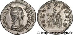 Roman coins PLAUTILLA Type : Denier Date : 204 Mint name / Town : Rome Metal : silver Millesimal fineness : 550 ‰ Diameter : 18,5 mm Orientation dies : 6 h. Weight : 3,37 g. Rarity : R1 Officine : 7e 