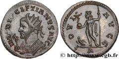 Roman coins DIOCLETIAN Type : Aurelianus Date : printemps 290 - 291 Date : 290-291 Mint name / Town : Lyon Metal : billon Millesimal fineness : 50 ‰ Diameter : 22,5 mm Orientation dies : 6 h. Weight :