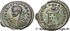 Roman coins CRISPUS Type : Centenionalis ou nummus Date : 4e trimestre 321 - 1er trimestre 322 Date : 321-322 Mint name / Town : Trèves Metal : copper Diameter : 19,5 mm Orientation dies : 12 h. Weigh