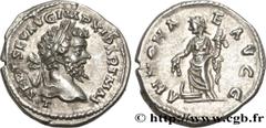 Roman coins SEPTIMIUS SEVERUS Type : Denier  Date : 198-202  Mint name / Town : Laodicée  Metal : silver  Millesimal fineness : 550  ‰ Diameter : 19,5  mm Orientation dies : 6  h. Weight : 3,86  g. Ra