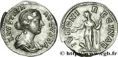 FAUSTINE JEUNE(+175)Annia Galeria FaustinaAugusta(146-175) Denier N° v31_0310    Date : 161-175 Nom de l'atelier : Rome Métal : argent Diamètre : 17,5mm Axe des coins : 6h. Poids : 3,42g. Etat de cons