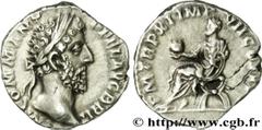 COMMODE(166-31/12/192)Lucius Aurelius CommodusAuguste(17/03/180-31/12/192) Denier N° v31_0317    Date : 186 Nom de l'atelier : Rome Métal : argent Diamètre : 17mm Axe des coins : 6h. Poids : 2,72g. De