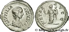 PLAUTILLE(+211)Publia Fulvia PlautillaAugusta(202-205) Denier N° v31_0347    Date : 203 Nom de l'atelier : Rome Métal : argent Diamètre : 19mm Axe des coins : 12h. Poids : 3,18g. Degré de rareté : R1 