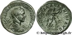 ELAGABAL(16/05/218-12/03/222)Marcus Aurelius Antoninus Sesterce, (GB, ئ 32) N° v31_0362    Date : 218 Nom de l'atelier : Rome Métal : cuivre Diamètre : 32mm Axe des coins : 12h. Poids : 25,94g. Degré 