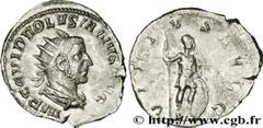 VOLUSIEN(06/251-06/253)Caius Vibius Afinius Gallus Vendumnianus VolusianusAuguste(11/251-05/253) Antoninien N° v31_0442    Date : 251-252 Nom de l'atelier : Rome Métal : billon Diamètre : 23,5mm Axe d