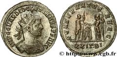 DIOCLETIEN(20/11/284-1/05/305)Caius Aurelius Valerius DiocletianusAuguste (20/11/284-1/05/305) Aurelianus N° v31_0545    Date : 287 Nom de l'atelier : Pannonie Supérieure, Siscia Métal : billon Diamèt