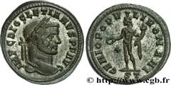 DIOCLETIEN(20/11/284-1/05/305)Caius Aurelius Valerius DiocletianusAuguste (20/11/284-1/05/305) Follis ou nummus N° v31_0549    Date : 296-297 Nom de l'atelier : Italie, Ticinum Métal : cuivre Diamètre