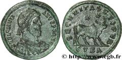 JULIEN II LE PHILOSOPHE(6/11/355-26/06/363)Flavius Claudius JulianusAuguste(02/360-26/06/363) Double maiorina N° v31_0676    Date : 363 Nom de l'atelier : Hellespont, Cyzique Métal : cuivre Diamètre :