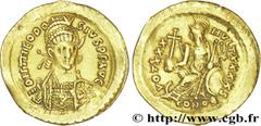 THEODOSE II(10/01/402-28/07/450)Flavius Theodosius Solidus N° v31_0702    Date : 431-432 Nom de l'atelier : Constantinople Métal : or Diamètre : 21,5mm Axe des coins : 6h. Poids : 4,41g. Degré de rare