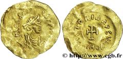 HERACLIUS, HERACLIUS CONSTANTIN et HERACLONAS(4/07/638-11/01/641) Tremissis N° v31_0712    Date : c. 613-641 Nom de l'atelier : Constantinople Métal : or Diamètre : 16,5mm Axe des coins : 6h. Poids : 