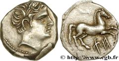 Greek Coins SICILY - AKRAGAS Type : Quart de shekel Date : c. 213-210 AC. Mint name / Town : Agrigente, Sicile Metal : silver Diameter : 14,5 mm Orientation dies : 11 h. Weight : 1,73 g. Rarity : R2 O