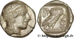 Greek Coins ATTICA - ATHENS Type : Tétradrachme Date : c. 420 AC. Mint name / Town : Athènes, Attique Metal : silver Diameter : 25,5 mm Orientation dies : 6 h. Weight : 17,23 g. Obverse legend : Anépi