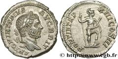 Roman coins CARACALLA Type : Denier Date : 210 Mint name / Town : Rome Metal : silver Diameter : 18 mm Orientation dies : 6 h. Weight : 3,24 g. Officine : 5e Obverse legend : ANTONINVS PIVS - AVG BRIT