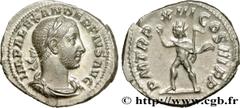 Roman coins SEVERUS ALEXANDER Type : Denier Date : 234 Mint name / Town : Rome Metal : silver Millesimal fineness : 500 ‰ Diameter : 19 mm Orientation dies : 12 h. Weight : 3,43 g. Rarity : R1 Officin