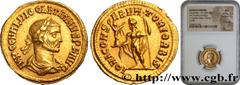 Roman coins DIOCLETIAN Type : Aureus Date : 285-286 Mint name / Town : Cyzique Metal : gold Millesimal fineness : 1000 ‰ Diameter : 20 mm Orientation dies : 12 h. Weight : 4,50 g. Rarity : R2 Obverse 