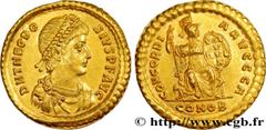 Roman coins THEODOSIUS I Type : Solidus Date : 388-392 Mint name / Town : Constantinople Metal : gold Millesimal fineness : 1000 ‰ Diameter : 21 mm Orientation dies : 1 h. Weight : 4,38 g. Rarity : R1