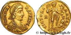 Roman coins HONORIUS Type : Solidus Date : 408-423 Mint name / Town : Flaminie, Ravenne Metal : gold Millesimal fineness : 1000 ‰ Diameter : 20,5 mm Orientation dies : 12 h. Weight : 3,97 g. Obverse l