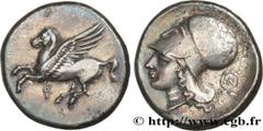 Greek Coins CORINTHIA - CORINTH Type : Statère Date : c. 345-307 AC. Mint name / Town : Corinthe, Corinthie Metal : silver Diameter : 21,5 mm Orientation dies : 9 h. Weight : 8,45 g. Obverse legend : 