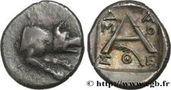 Greek Coins ARGOLIS - ARGOS Type : Hemidrachme Date : c. 80-50 AC. Mint name / Town : Argos, Argolide Metal : silver Diameter : 15 mm Orientation dies : 12 h. Weight : 2,60 g. Rarity : R1 Obverse desc